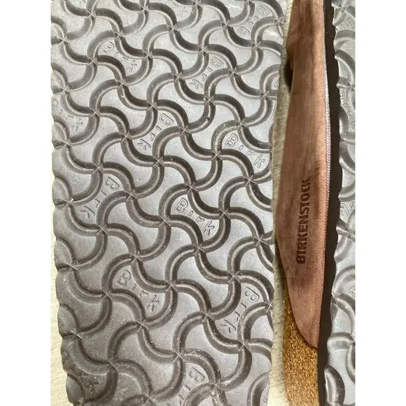 Birkenstock Men's Arizona Sandal EU 46 US 13 Brown Leather Slide Double Strap - Picture 7 of 13